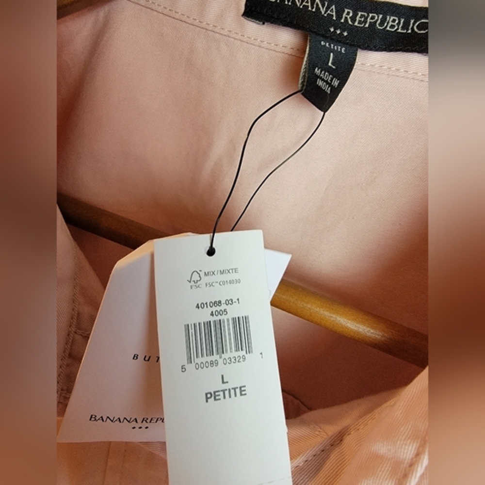 Banana Republic Pink‎ Oversized Dolman Shortsleeve Top Large Petite LP NWT - Picture 5 of 11